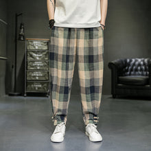 Load image into Gallery viewer, Men&#39;s Plaid Harem Pants
