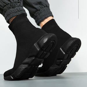 Men Knit Upper Breathable Sport Shoes