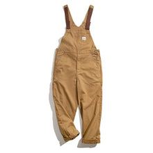 Load image into Gallery viewer, Retro Khaki Classic Overalls
