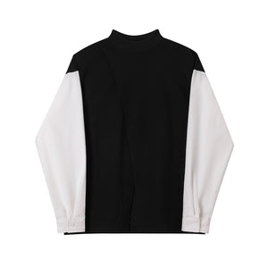 Contrast Crew Neck Top