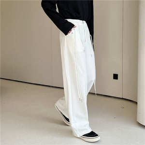 Metal Eyelets Hanging Rope Trousers