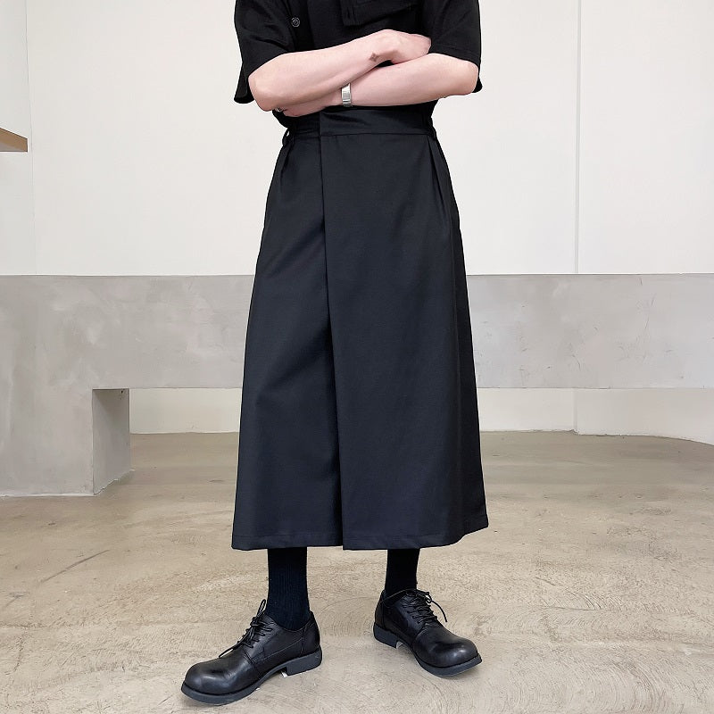 Asymmetric Wide-leg Culottes