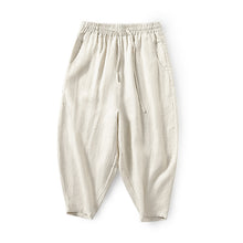 Load image into Gallery viewer, Cotton Linen Mid-Rise Baggy Pants
