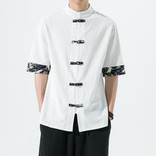 Load image into Gallery viewer, Retro Buttoned Cotton Linen Shirt
