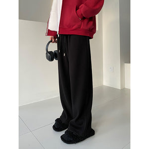 Straight Drape Wide Leg Knit Pants