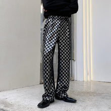 Load image into Gallery viewer, Sequin-paneled Plaid Trousers
