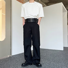 Load image into Gallery viewer, Double Waist Loose Straight-leg Trousers
