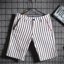 Load image into Gallery viewer, Summer Striped Five Point Shorts
