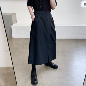 Asymmetric Wide-leg Culottes