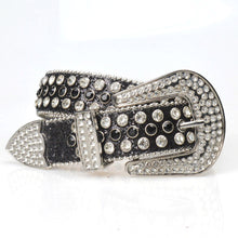 Load image into Gallery viewer, Punk Pin Buckle Faux Diamond Inlaid Belt
