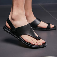 Load image into Gallery viewer, Leather Flip Flops Beach Sandals
