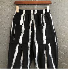 Load image into Gallery viewer, Striped Casual Slim Fit Cropped Harem pants
