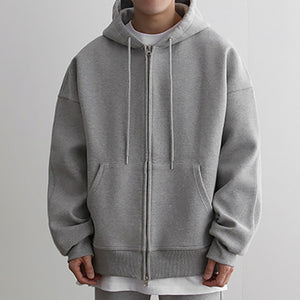 Cotton Loose Athleisure Hooded Jacket