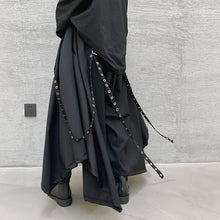 Load image into Gallery viewer, Webbing Irregular Oversized Wide-leg Culottes
