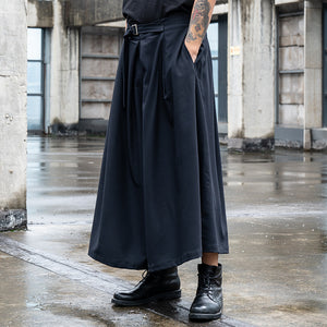 A-line Culottes Casual Pants