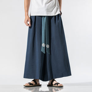 Cotton Linen Casual Wide Leg Harem Pants