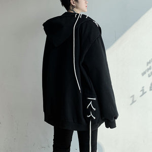 Loose Hooded Cardigan Jacket Coat