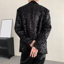 Load image into Gallery viewer, Loose Sequined Casual Plus Size Blazer
