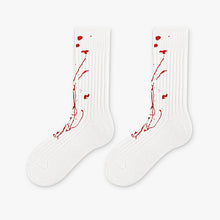 Load image into Gallery viewer, Splash Ink Thick Line Crew Socks
