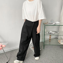 Load image into Gallery viewer, Wide Leg Asymmetric Cropped Casual Pants
