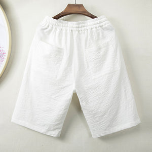 Summer Cotton Linen Loose Shorts