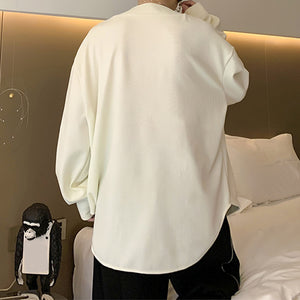 Irregular Split V-Neck Pullover T-Shirt