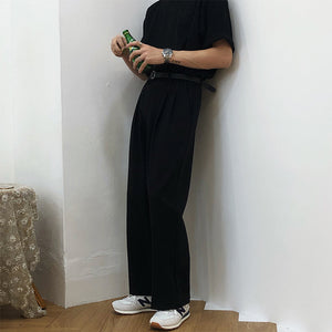 Straight Loose Wide-Leg Casual Pants