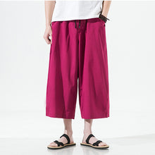 Load image into Gallery viewer, Loose Harem Stretch Cropped Wide Leg Pants
