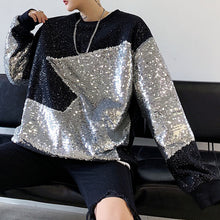 Load image into Gallery viewer, Long-sleeved Sequin Sweatshirt
