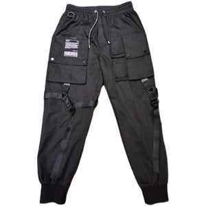 Techwear Elastic Waist Cargo Pants