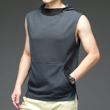 Load image into Gallery viewer, Summer Hooded Sleeveless Sports Tank Top
