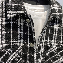 Load image into Gallery viewer, Plaid Weave Shirt Jacket
