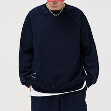 Load image into Gallery viewer, Indigo Patch Denim Sweatshirt
