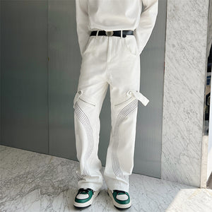 Geometry Line Embroidery Lounge Pants