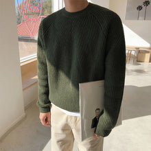 Load image into Gallery viewer, Solid Round Neck Loose Knit Sweater
