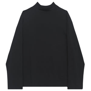 Autumn Simple Half Turtleneck Long Sleeve T-Shirt