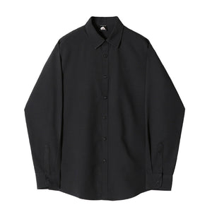 Loose Solid Long-sleeved Shirt