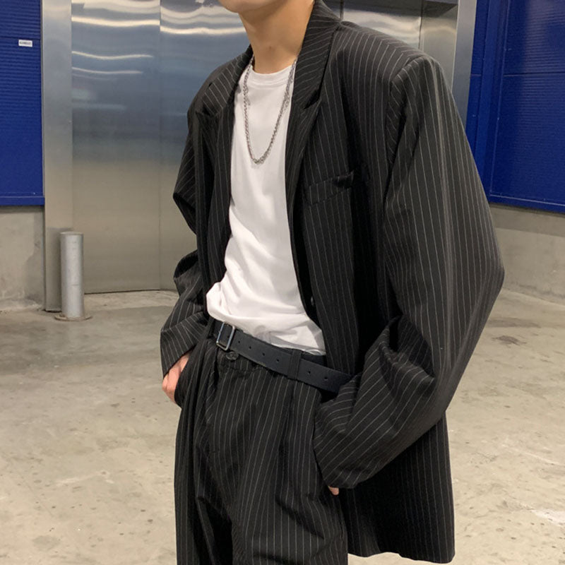 Pinstripe Casual Suit