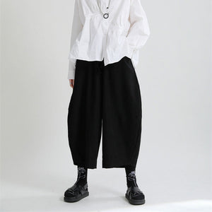 Vintage Brushed Curved Wide Leg Pants