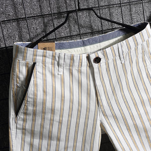 Summer Striped Five Point Shorts