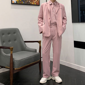 Pink Suit Trench Coat