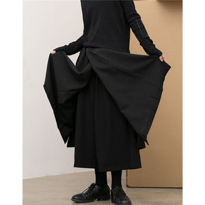 Irregular Multi-layer Cropped Hakama