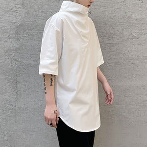 Summer Turtleneck Short-sleeved T-shirt