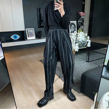 Load image into Gallery viewer, Retro Striped High-waist Casual Pants
