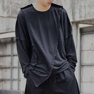 Paneled Long-sleeve T-shirt