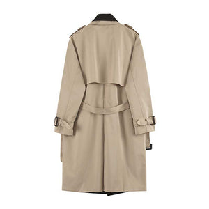 Fake Two-piece Mid-length Trench Coat