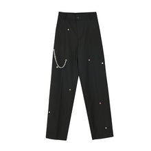 Load image into Gallery viewer, Straight Loose Metal Chain Lounge Pants
