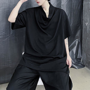 Summer Pile Collar Pullover T-shirt