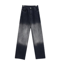 Load image into Gallery viewer, Black Gradient Straight Denim Pants
