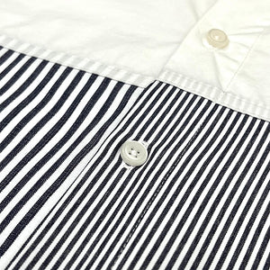 Striped Panel Casual Long Sleeve Shirt